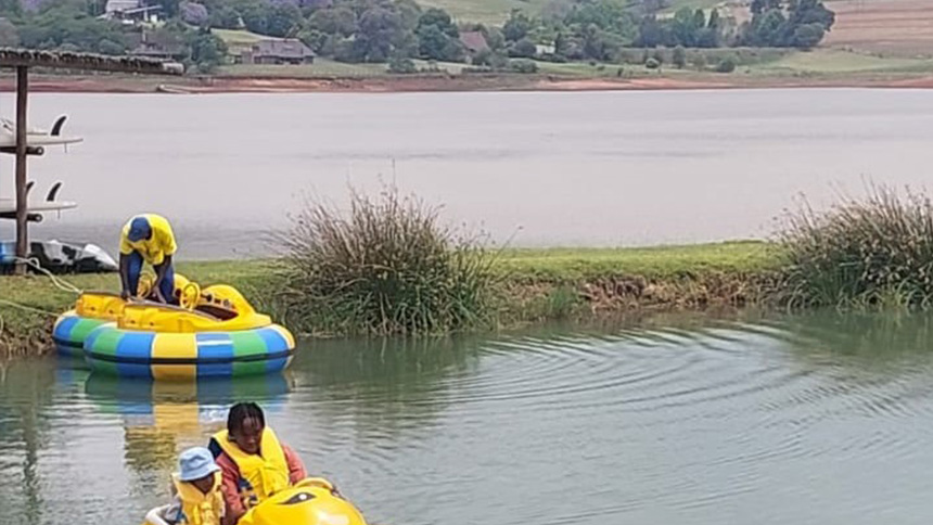 
 New Electric Bumper Boats at Cayley Beach Club 
